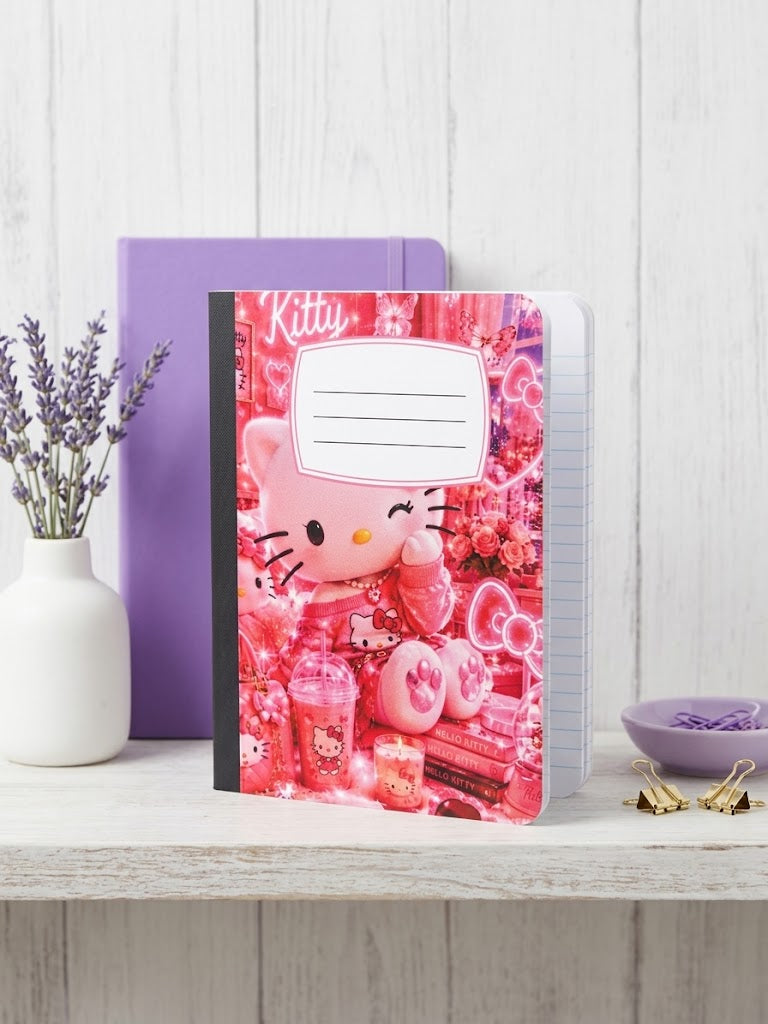 Decorative Vinyl Covered Composition Notebook Hello Kitty 2