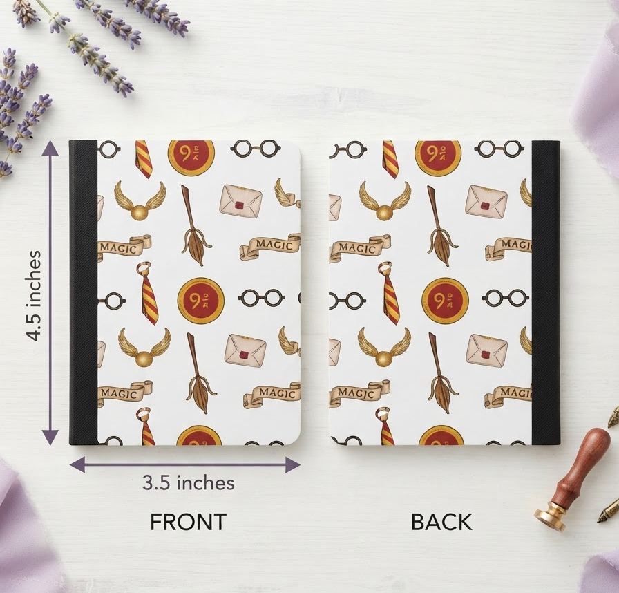 Decorative Vinyl Covered MINIATURE Composition Notebook Harry Potter