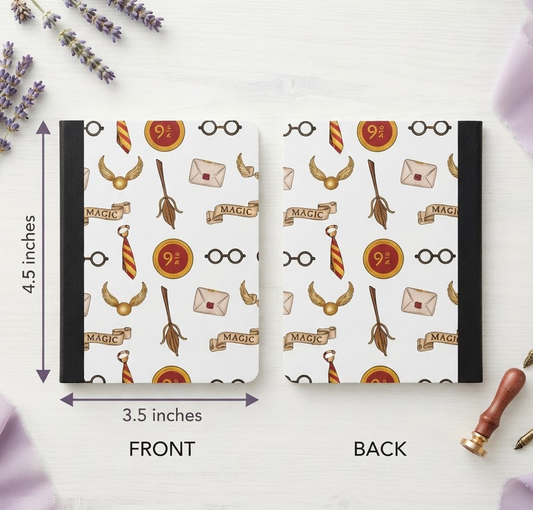 Decorative Vinyl Covered MINIATURE Composition Notebook Harry Potter