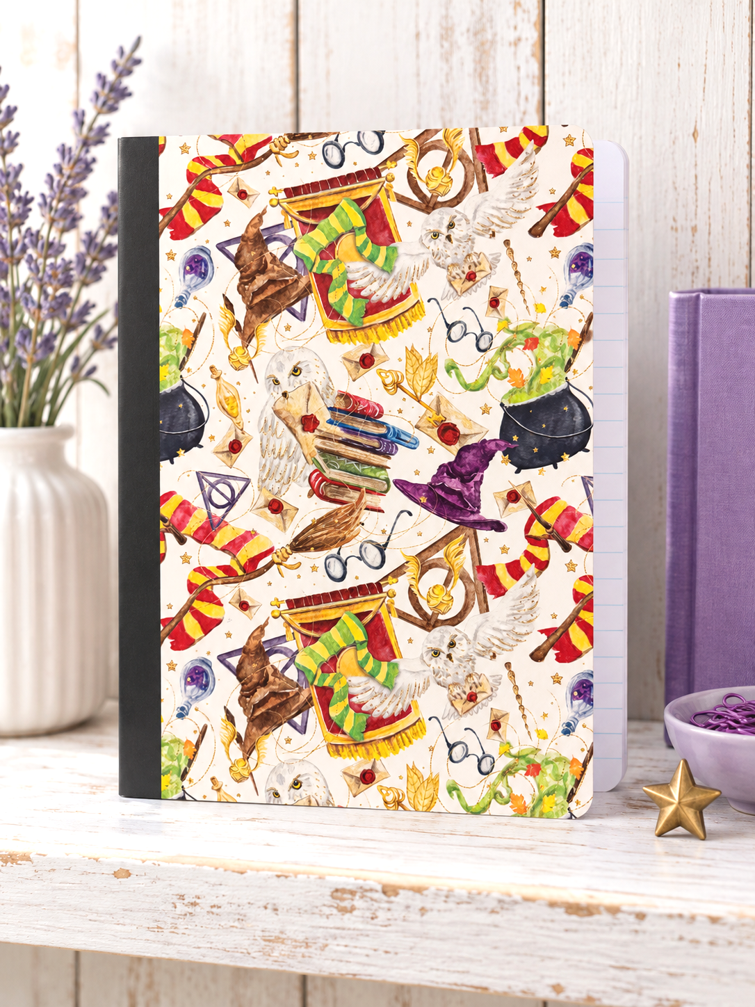 Decorative Vinyl Covered Composition Notebook Harry Potter