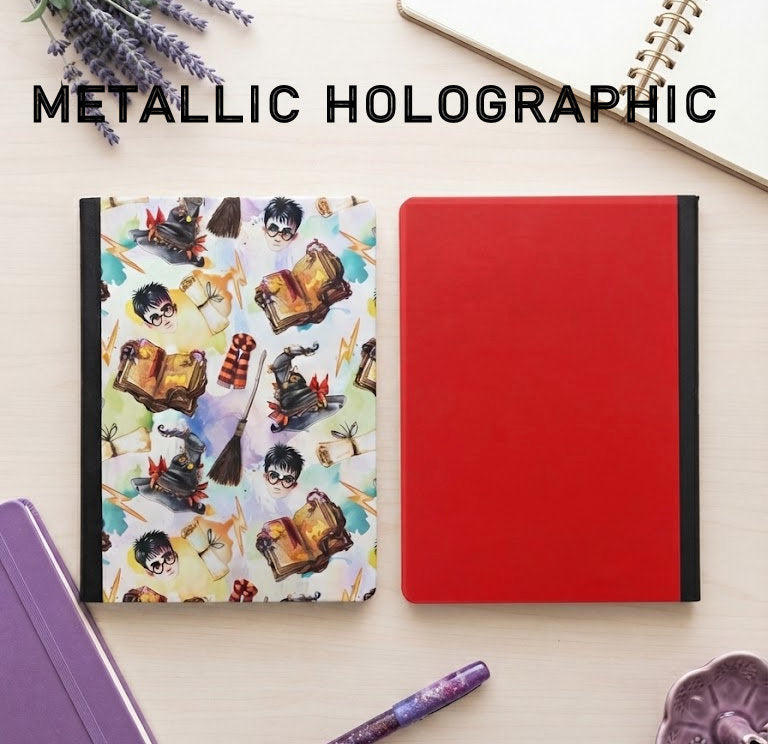 Decorative Vinyl Covered Composition Notebook Metallic Holographic Harry Potter