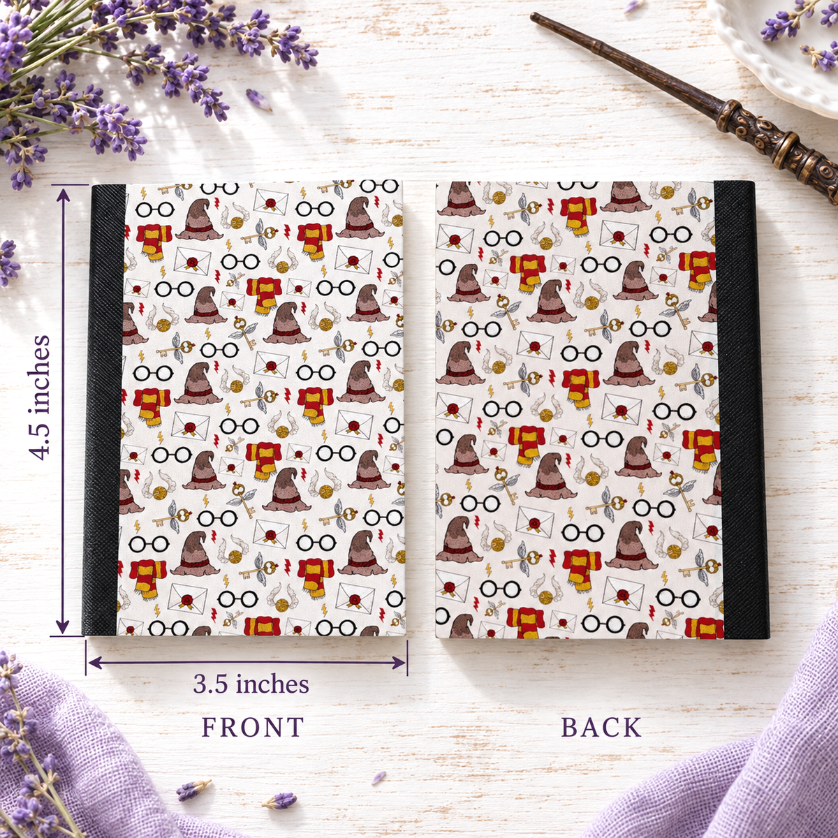 Decorative Vinyl Covered MINIATURE Composition Notebook Harry Potter