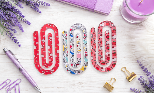 Jumbo Decorative Acrylic Paper Clip Hello Kitty 2