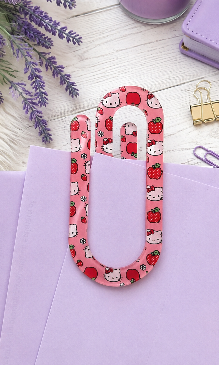 Jumbo Decorative Acrylic Paper Clip Hello Kitty 2