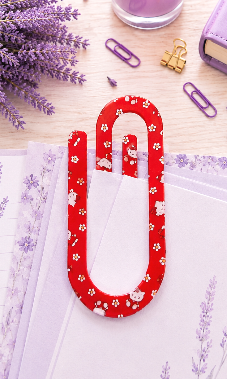 Jumbo Decorative Acrylic Paper Clip Hello Kitty 2