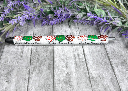 Handmade Little Debbie Cakes glitter pen with free refill 3