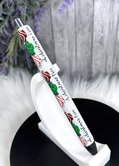 Handmade Little Debbie Cakes glitter pen with free refill 3