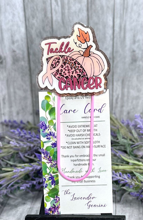 Breast Cancer  Jumbo Paper Clip Bookmark