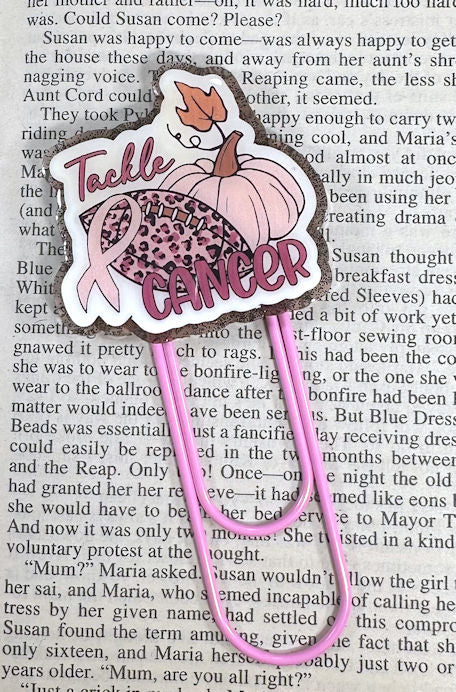 Breast Cancer  Jumbo Paper Clip Bookmark