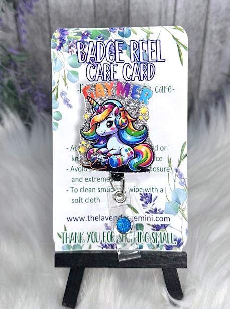 Handmade LGBTQ Gamer  Badge Reel