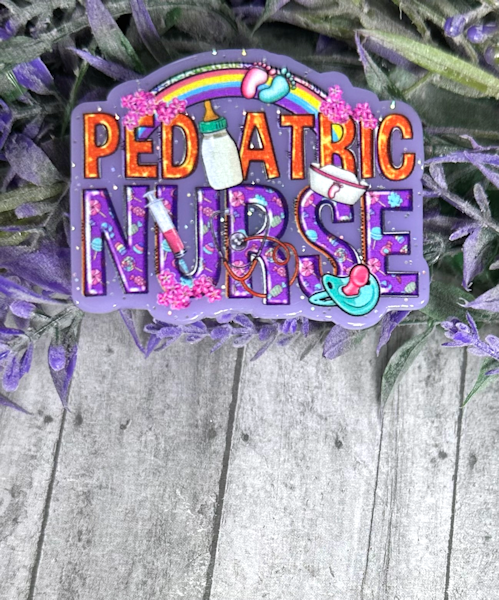 2 inch Purple Pediatric Nurse Magnet