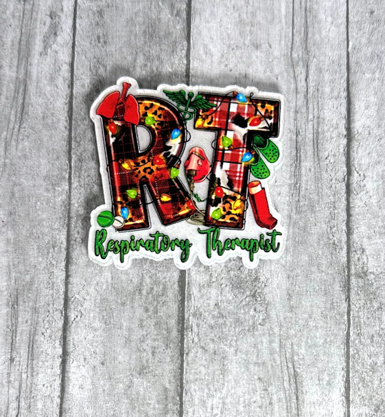 2 inch Christmas Respiratory Therapist  Magnet