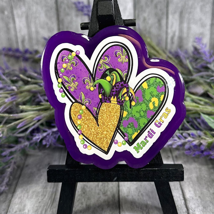 3 inch Mardi Gras Magnet