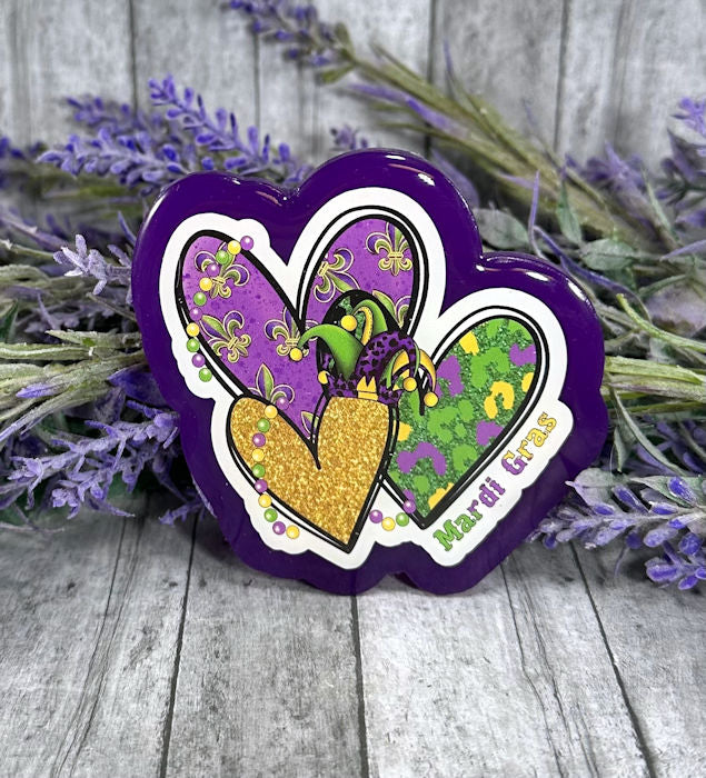 3 inch Mardi Gras Magnet