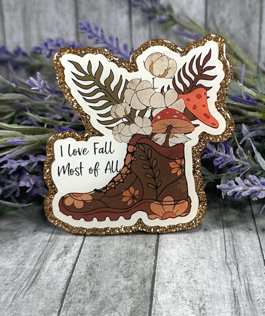 Handmade 3 inch Fall Season Magnet