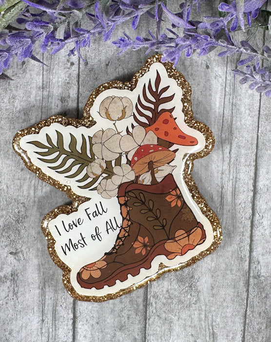 Handmade 3 inch Fall Season Magnet