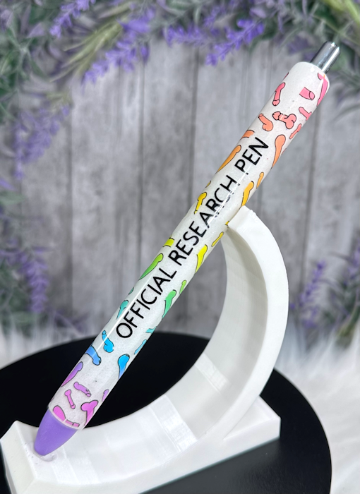 Handmade Penis glitter pen with free refill
