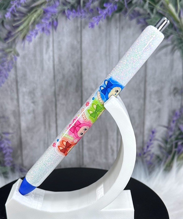 Handmade Labubu glitter pen with free refill