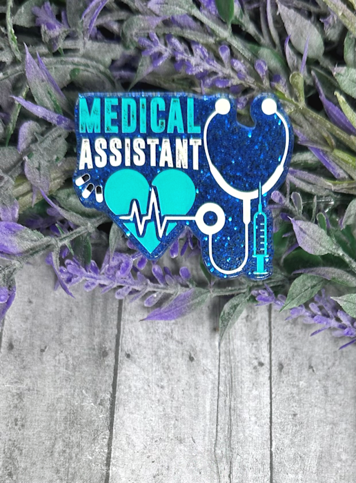 2 inch Blue Medical Assistant  Magnet