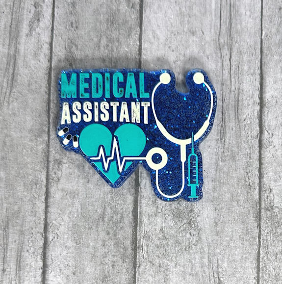 2 inch Blue Medical Assistant  Magnet