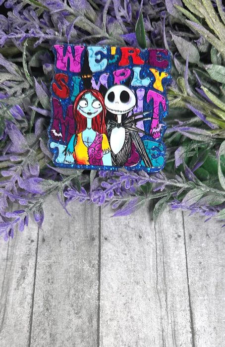 2 inch Sally and Jack  Meant to Be Magnet