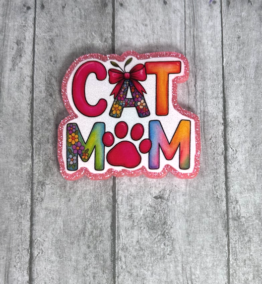 2 inch Cat Mom Magnet