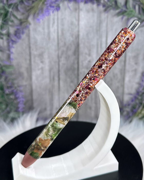 Handmade  Ombre Camouflage glitter pen with free refill