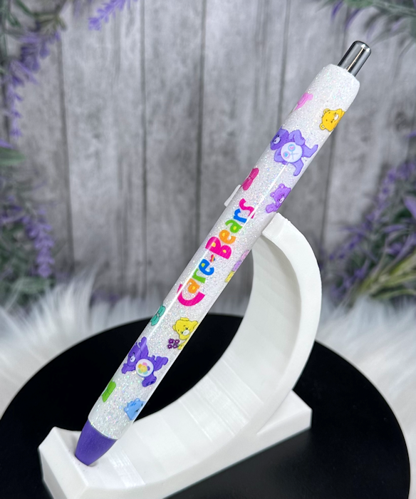 Handmade Care Bear Collection glitter pen with free refill