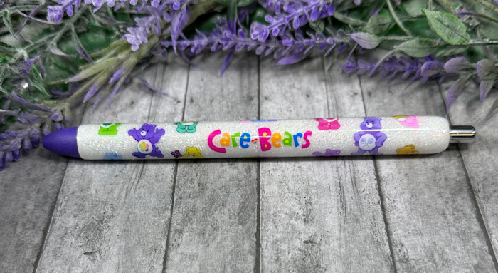 Handmade Care Bear Collection glitter pen with free refill
