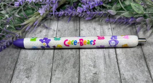 Handmade Care Bear Collection glitter pen with free refill