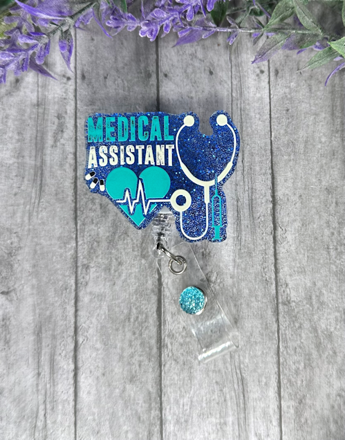 Handmade Medical Assistant Badge Reel 7