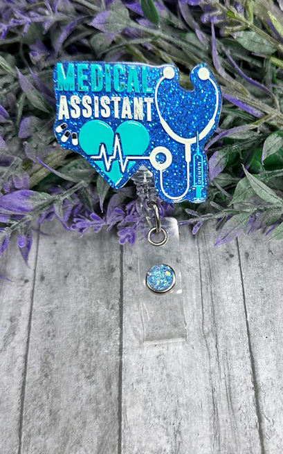 Handmade Medical Assistant Badge Reel 7