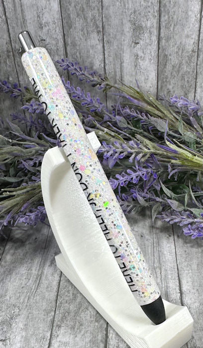 Handmade Sarcastic Quote glitter pen with free refill