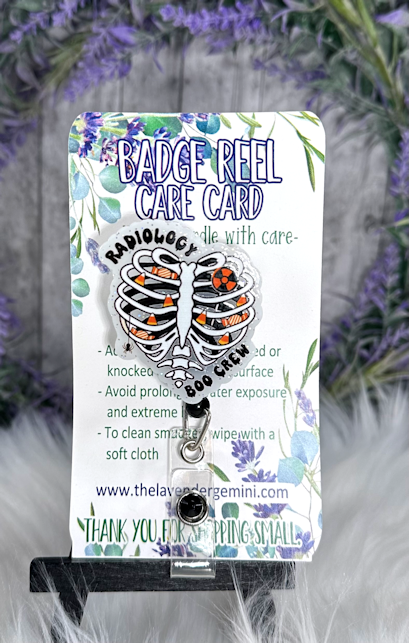 Handmade Radiology Badge Reel 2