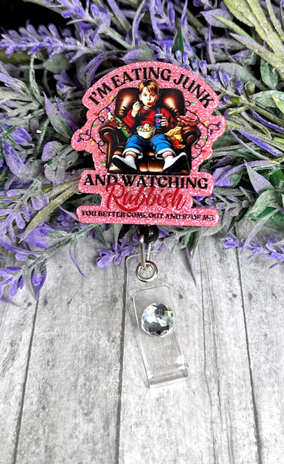 Handmade Home Alone Badge Reel