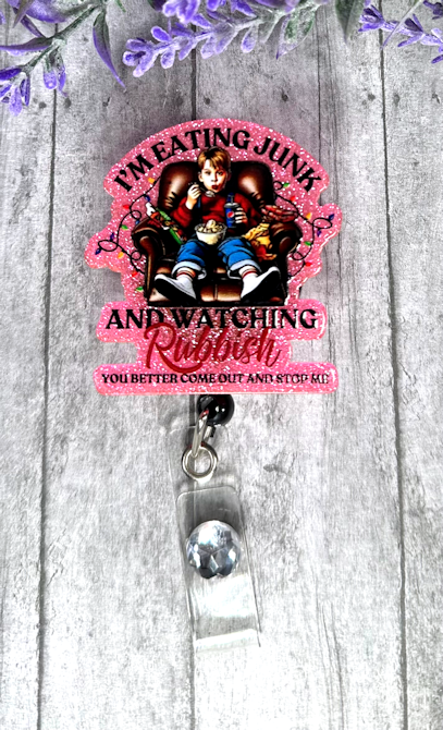 Handmade Home Alone Badge Reel