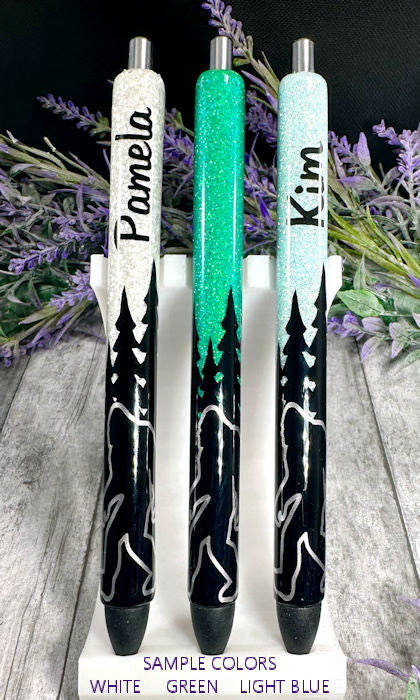 Custom Order Handmade Bigfoot Sasquatch glitter pen with free refill