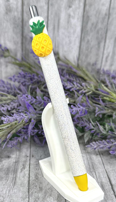 Handmade Summer Pineapple glitter pen  with free refill