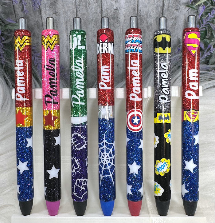 Custom Order Handmade Super Hero pens with free refill