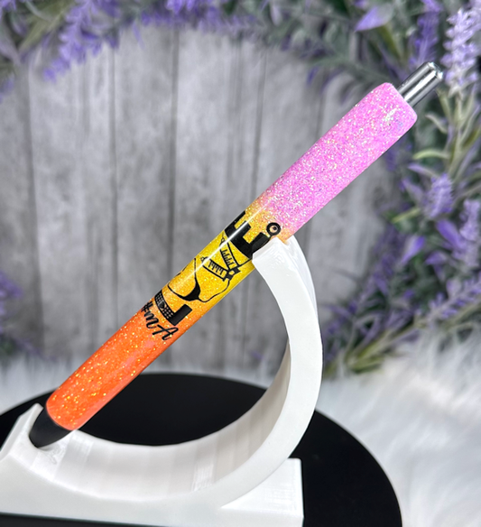 Handmade Medical Assistant on Rainbow glitter pen with free refill