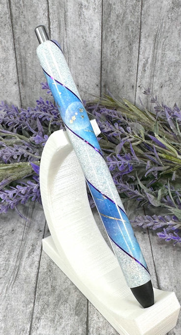 Handmade Stars and Comets Space glitter pen with free refill
