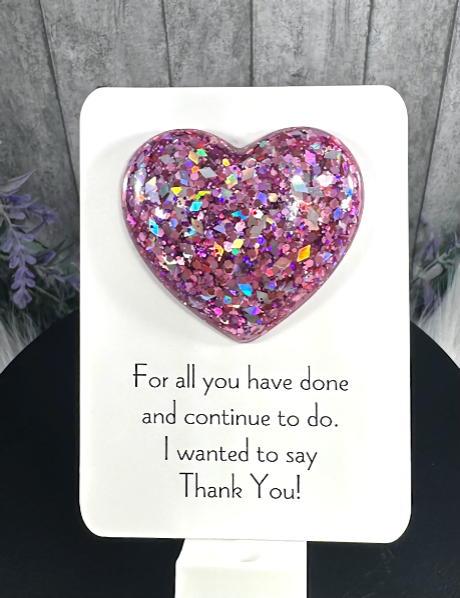 Handmade Pocket Hug Holographic Chunky Pink