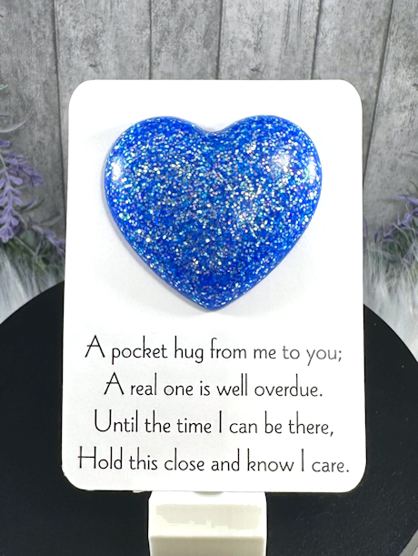 Handmade Pocket Hug Blue
