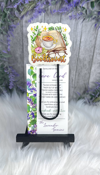 CLEARANCE Booktrovert Jumbo Paper Clip Bookmark