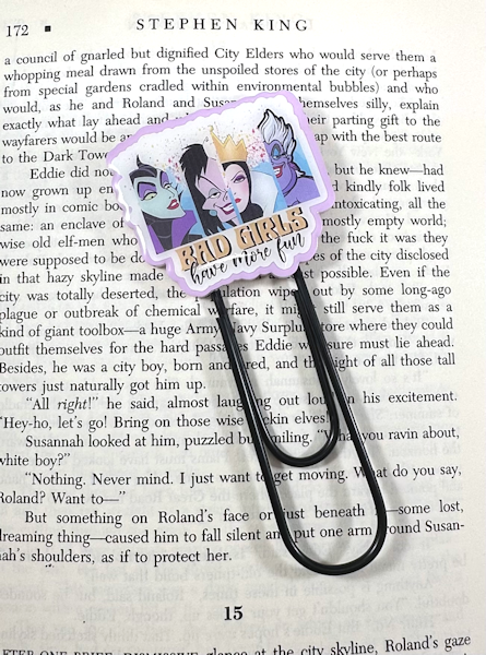 CLEARANCE Witches Jumbo Paper Clip Bookmark