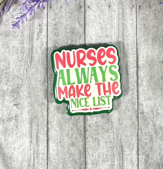 2 inch Christmas Nurse Magnet