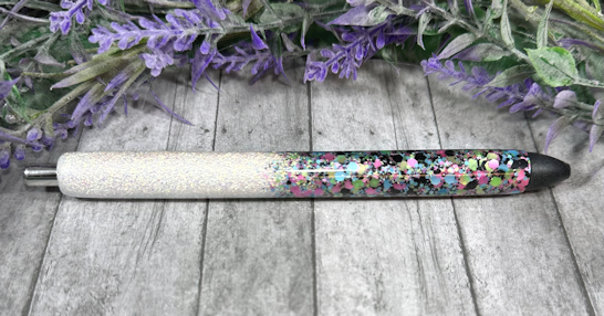 Handmade Multi Color Chunky Ombre glitter pen with free refill