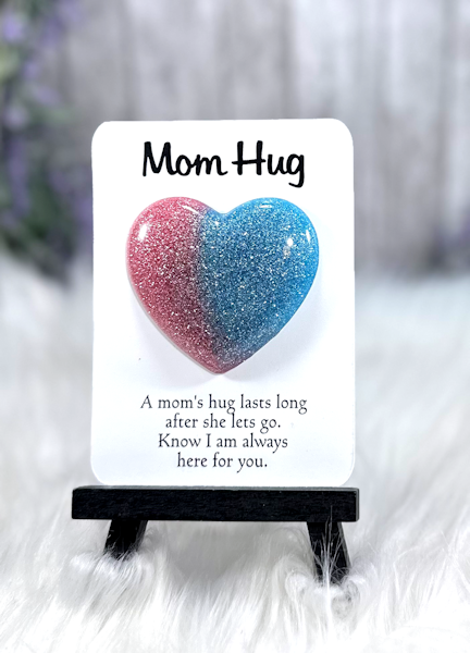 Handmade Pocket Hug Bright Pink and Blue 2