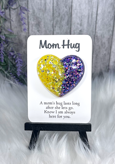 Handmade Pocket Hug Yellow and Purple