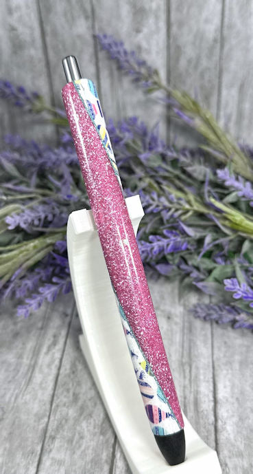 Handmade Christmas Pink Retro Ornaments glitter pen with free refill